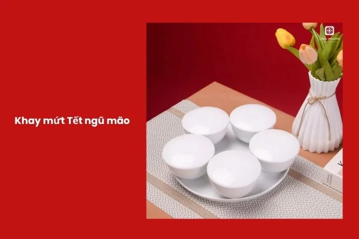 Khay mứt ngũ mão thiết kế phong thủy