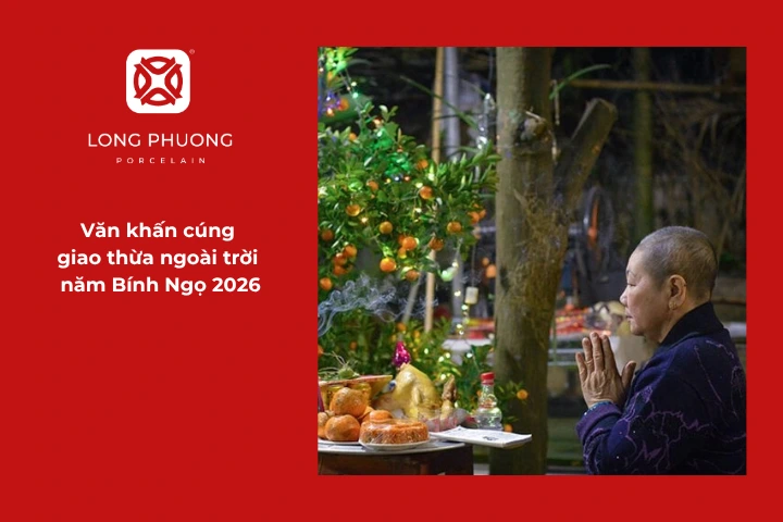 Mẫu văn khấn giao thừa ngoài trời năm Bính Ngọ 2026 giúp gia chủ bày tỏ lòng thành kính với các vị thần linh