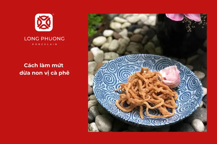 Hướng dẫn chi tiết cách làm mứt dừa non vị cà phê