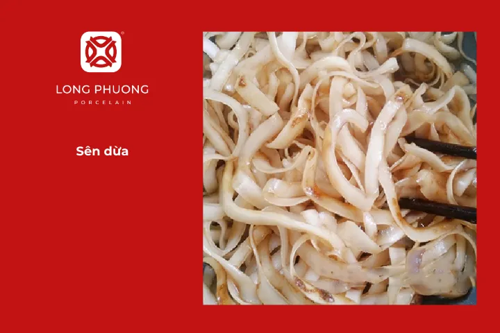 Sên dừa cho món mứt dừa vị cà phê