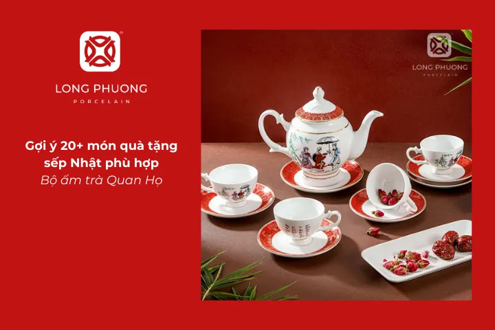 Bộ ấm trà Quan Họ kết nối văn hóa Việt – Nhật qua nghệ thuật trà