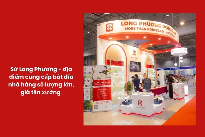 Sứ Long Phương cung cấp bát đĩa cho nhà hàng buffet