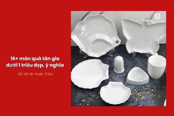 Bộ đồ ăn Xuân Triêu Sứ Long Phương