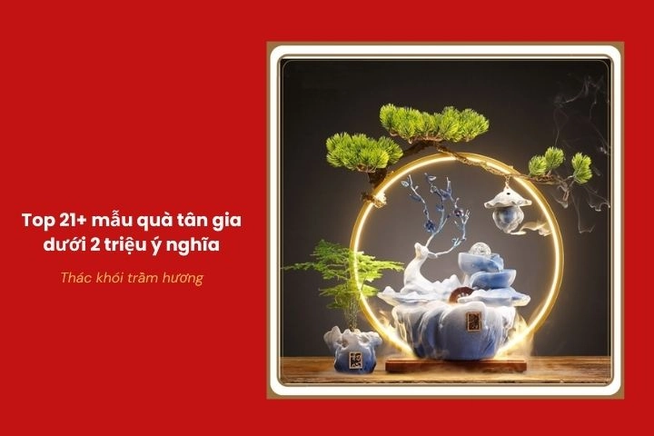 Thác khói trầm hương phong thủy giúp thư giãn và thanh lọc không gian