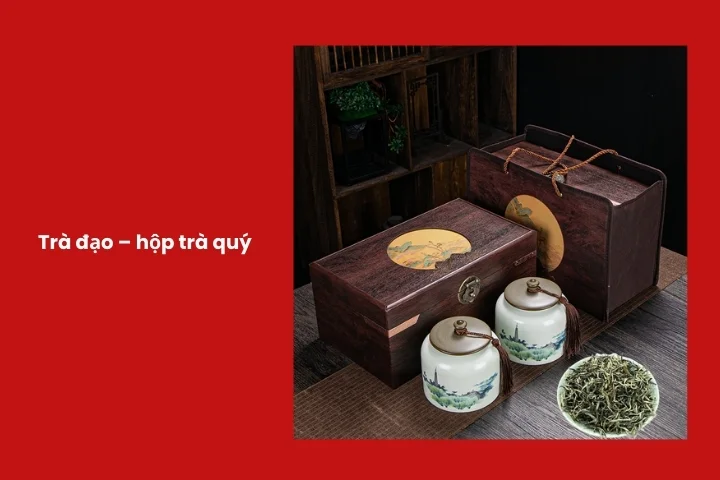 Bộ trà đạo hoặc trà quý tinh tế dành cho đối tác nam