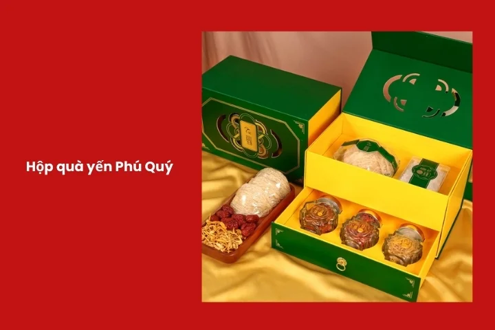 Hộp yến cao cấp bồi bổ sức khỏe dành tặng đối tác nam