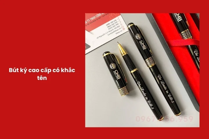 Bút ký sang trọng khắc tên làm quà cho đối tác nam