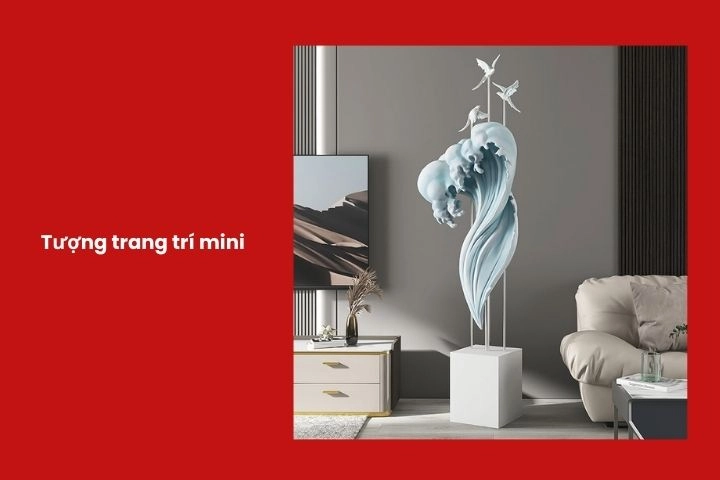 Tượng decor nhỏ gọn, phong cách hiện đại dành tặng nữ giới