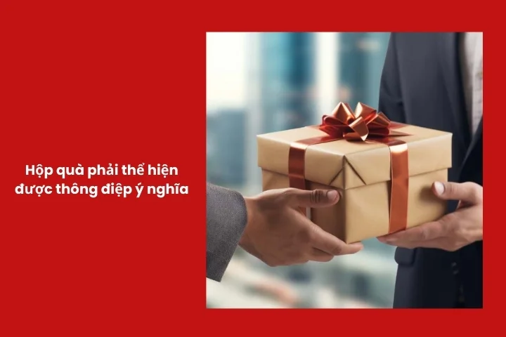 Hộp quà chứa thông điệp trân trọng