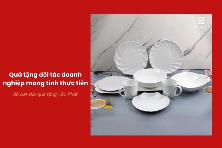 Bộ bát đĩa Lộc Phát làm quà tặng ý nghĩa