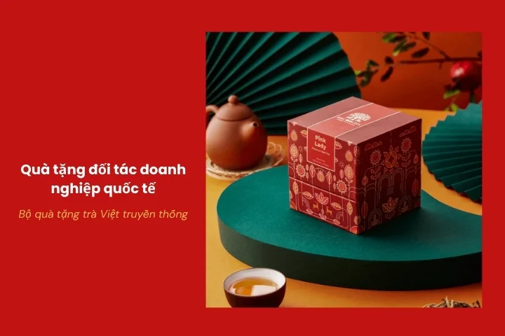 Bộ quà tặng trà Việt truyền thống cho đối tác quốc tế