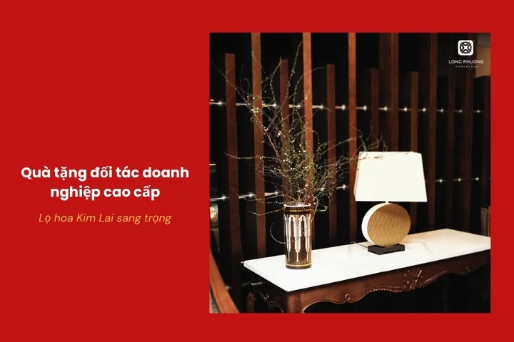 Lọ hoa Kim Lai sang trọng trang trí văn phòng