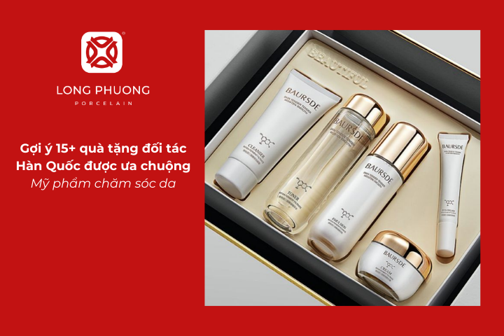 Mỹ phẩm chăm sóc da là gợi ý quà tặng được nhiều đối tác Hàn Quốc yêu thích