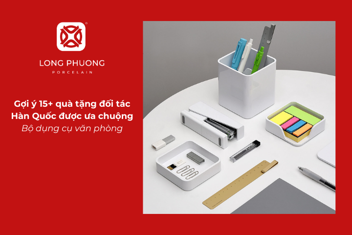 Bộ dụng cụ văn phòng là quà tặng thể hiện sự quan tâm đến công việc của đối tác