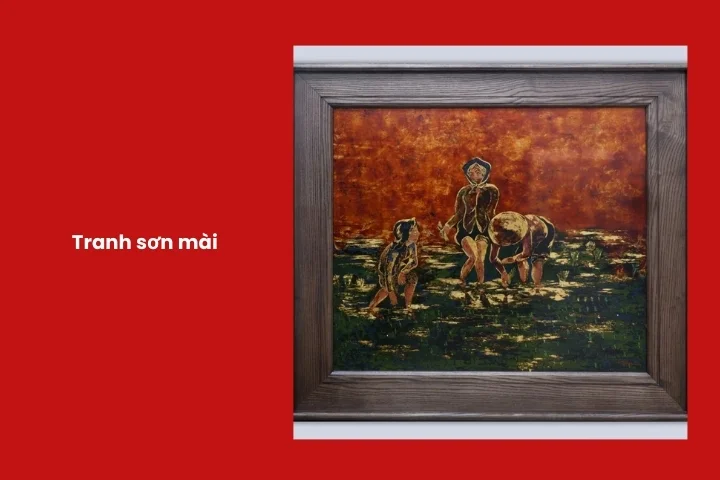 Tranh sơn mài nghệ thuật Việt Nam dành cho quà tặng đối tác Trung Quốc