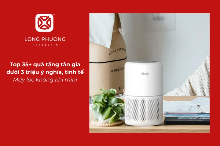 Máy lọc không khí mini là món quà tặng tân gia giúp cải thiện chất lượng không khí trong không gian sống nhỏ