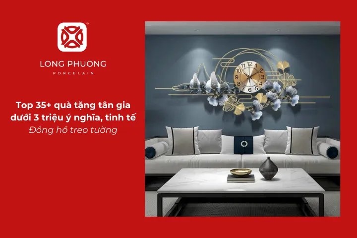 Đồng hồ treo tường là quà tặng tân gia dưới 3 triệu tiện ích thể hiện phong cách riêng của ngôi nhà