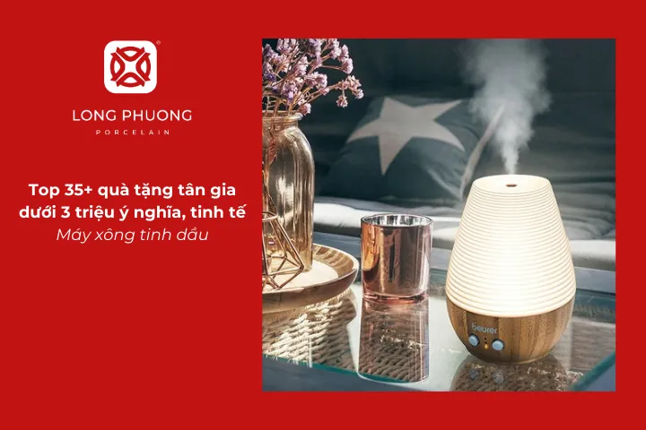 Máy xông tinh dầu là quà tân gia dưới 3 triệu mang lại hương thơm dễ chịu và cảm giác thư giãn cho tổ ấm