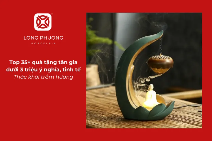 Thác khói trầm hương là quà tân gia dưới 3 triệu mang lại sự thư thái và tạo điểm nhấn phong thủy
