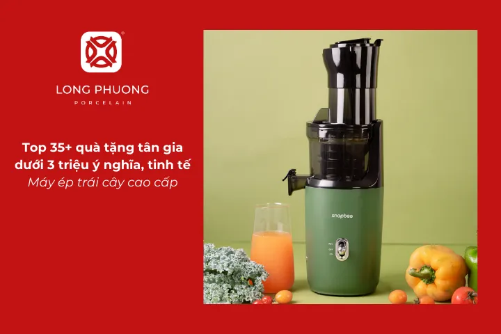 Máy ép trái cây cao cấp là quà tặng tân gia dưới 3 triệu hỗ trợ chế biến đồ uống tốt cho sức khỏe