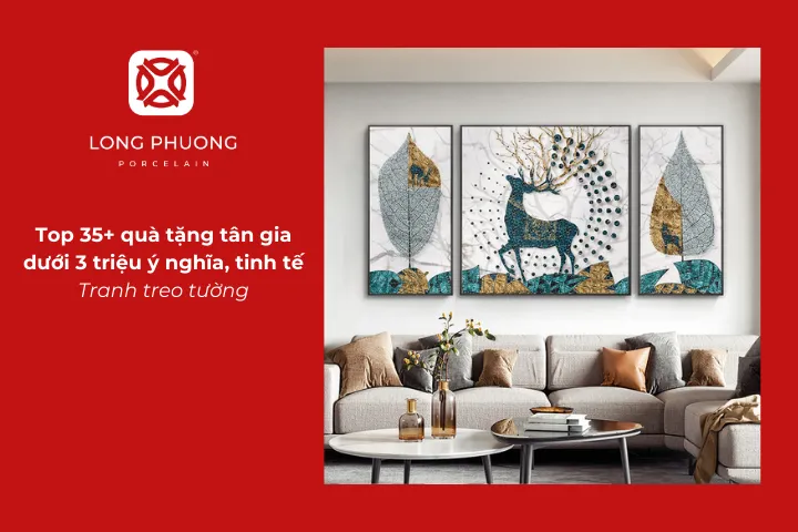 Tranh treo tường là điểm nhấn nghệ thuật góp phần làm nổi bật phong cách của ngôi nhà mới