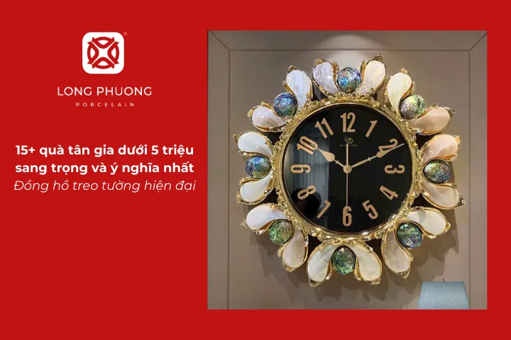 Đồng hồ treo tường là quà tặng tân gia dưới 5 triệu vừa mang tính trang trí vừa có giá trị sử dụng cao