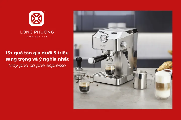 Máy pha cà phê espresso là quà tặng tân gia dưới 5 triệu dành cho gia chủ yêu thích cà phê