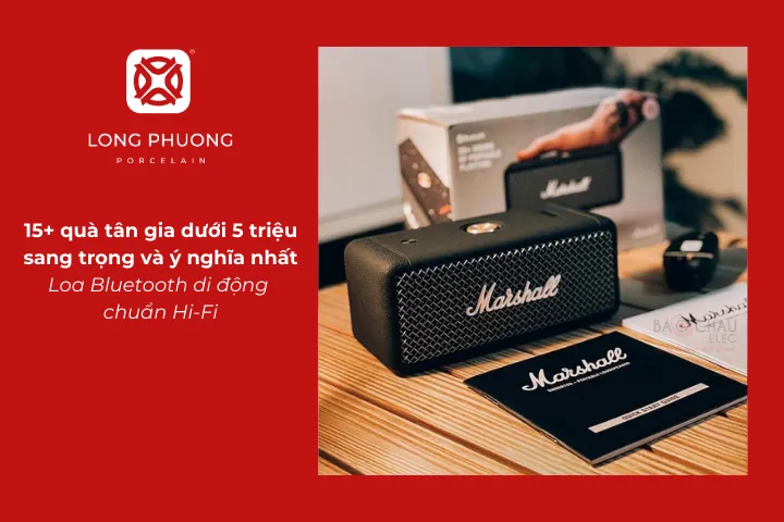 Loa Bluetooth di động chuẩn Hi-Fi là quà tặng tiện ích thích hợp để tặng tân gia