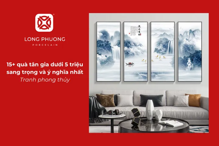 Tranh phong thủy là quà tặng tân gia dưới 5 triệu được nhiều người ưa chuộng nhờ ý nghĩa tốt đẹp