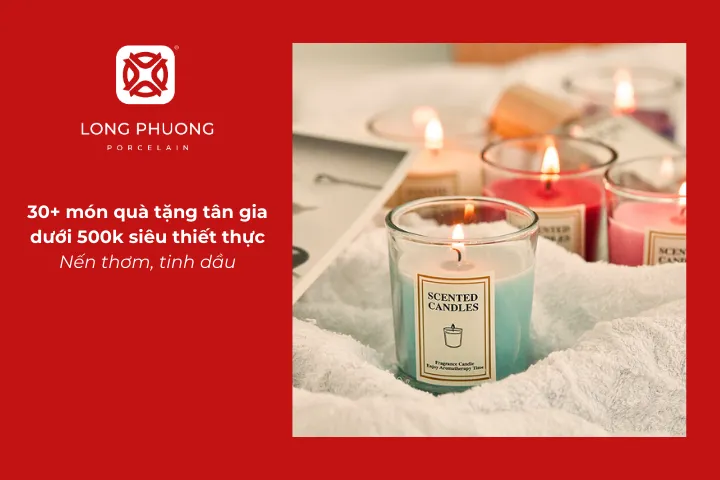 Nến thơm và tinh dầu giúp không gian nhà mới thêm dễ chịu và thư thái