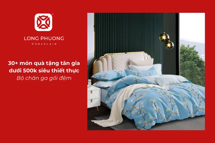 Bộ chăn ga gối đệm giúp gia chủ có giấc ngủ thoải mái hơn trong nhà mới