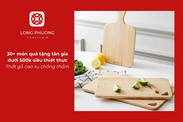 Với ngân sách dưới 500k, bạn đã có thể mua một chiếc thớt chất lượng cho căn bếp mới của gia chủ