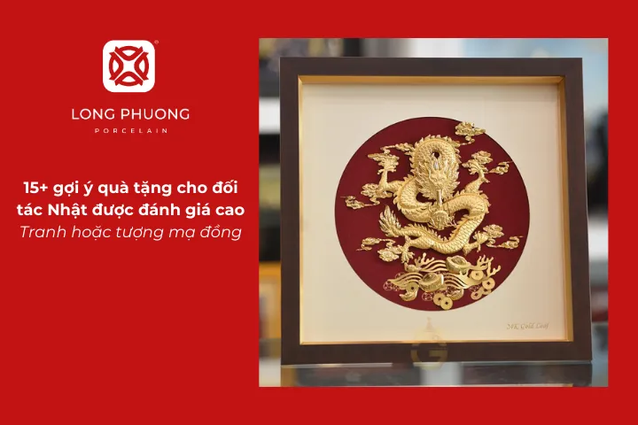 Tranh hoặc tượng mạ đồng là quà tặng cho đối tác Nhật tượng trưng cho hợp tác bền vững