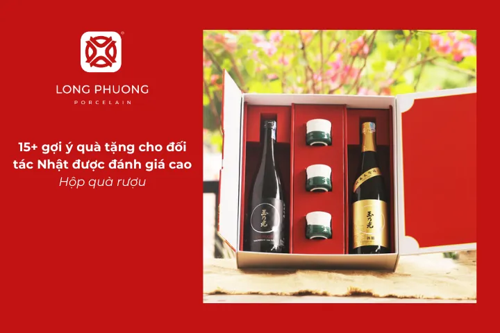 Hộp quà rượu là gợi ý tặng quà cho đối tác Nhật lịch thiệp, sang trọng, thể hiện sự tôn trọng đến đối tác