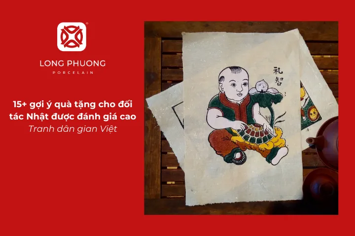 Tranh dân gian Việt là gợi ý tặng quà cho đối tác Nhật nghệ thuật, truyền tải văn hóa Việt Nam