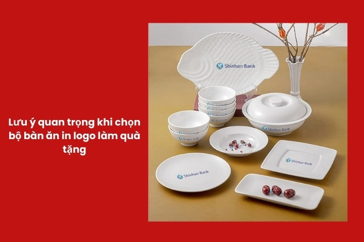 Lưu ý quan trọng khi chọn bộ bàn ăn in logo làm quà tặng