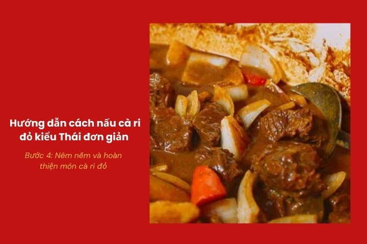 Điều chỉnh gia vị giúp cà ri cân bằng mặn ngọt cay