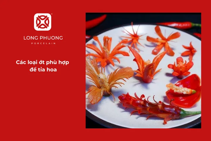 Chọn loại ớt để tỉa hoa tùy vào món ăn, cách bày trí và độ khéo tay của bạn