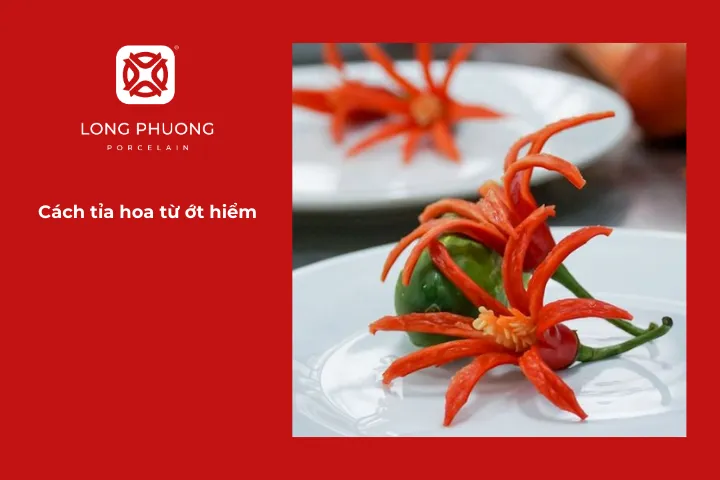 Cách tỉa ớt hiểm thành hoa đơn giản và dễ làm