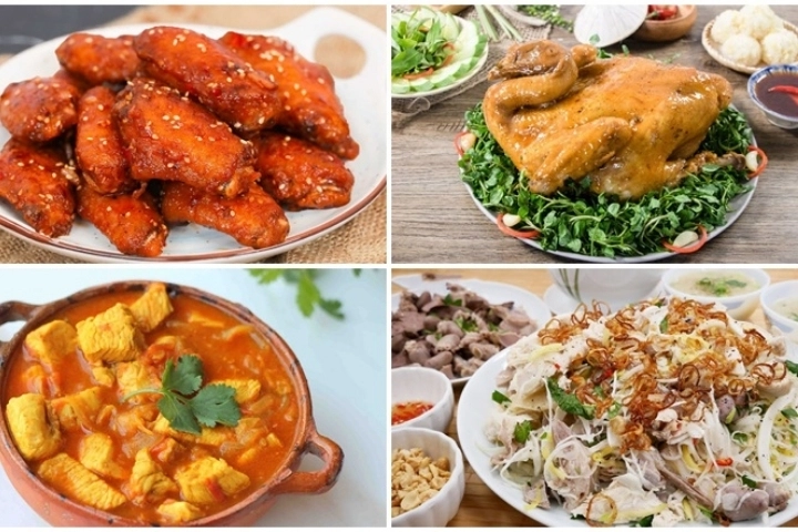 28+ các món ngon từ gà hấp dẫn cho bữa cơm gia đình
